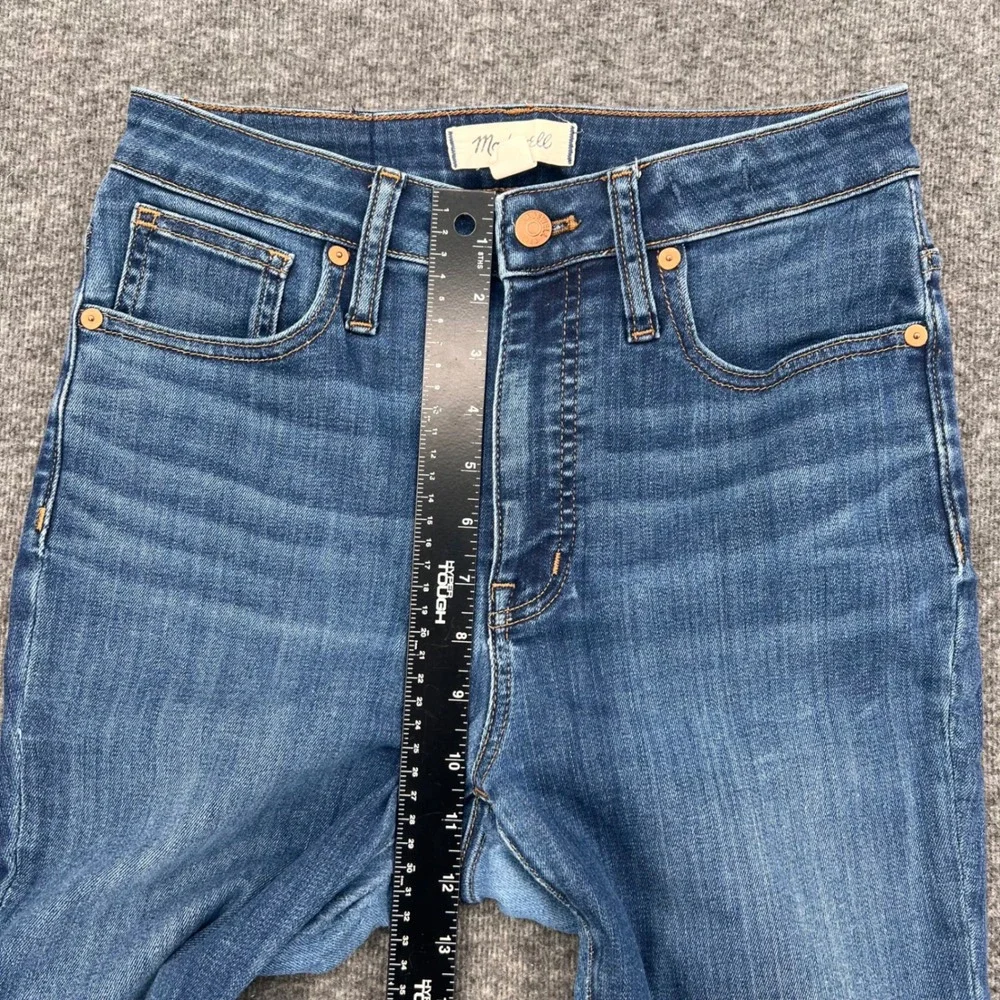Madewell Curvy High-Rise Skinny Jeans Blue Tencel Blend Size 26 Ankle Boho Chic